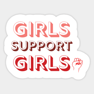 Girls Support Girls Sticker